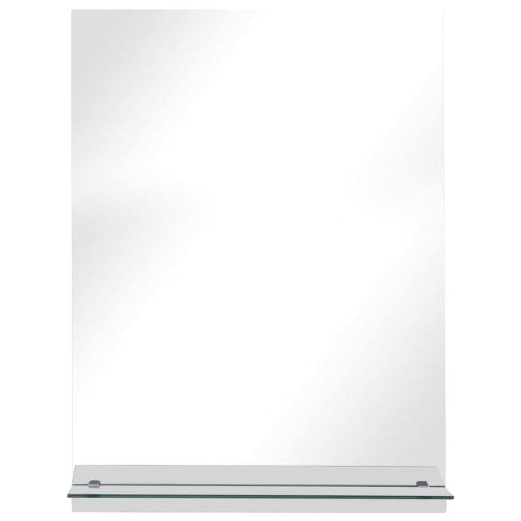 Vidaxl -Wandspiegel mit Regal 30x50 cm gehärtetes Glas