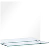 Vidaxl -Wandspiegel mit Regal 50x50 cm gehärtetes Glas