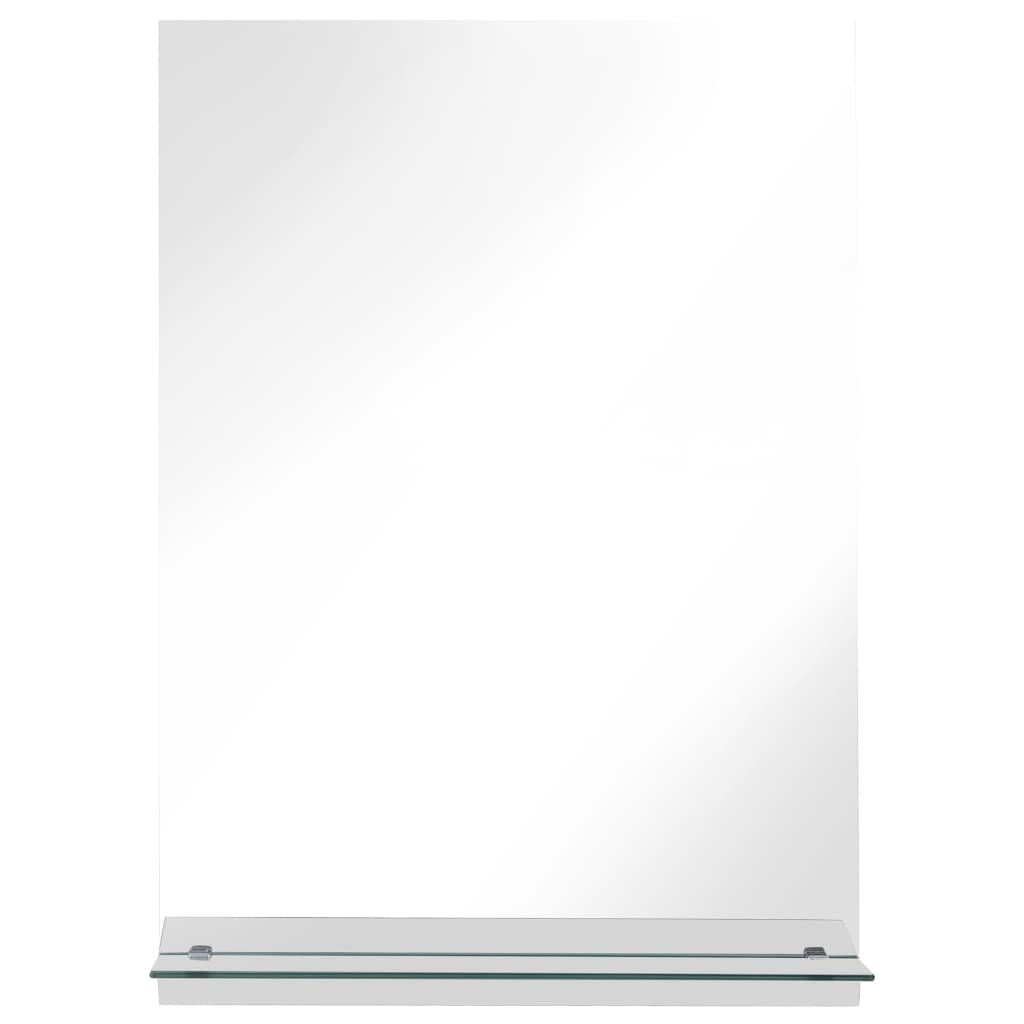Vidaxl -Wandspiegel mit Regal 40x60 cm gehärtetes Glas