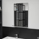 Vidaxl -Wandspiegel mit Regal 40x60 cm gehärtetes Glas