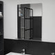 Vidaxl -Wandspiegel mit Regal 50 x 70 cm gehärtetes Glas