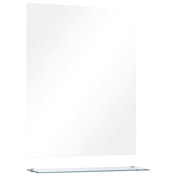 Vidaxl -Wandspiegel mit Regal 50 x 60 cm gehärtetes Glas