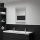 Vidaxl -Wandspiegel mit Regal 50 x 60 cm gehärtetes Glas
