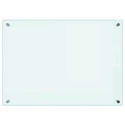 VIDAXL -Scheinsbildschirm Küche 70x50 cm gehärtetes Glas weiß