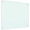 VIDAXL -Scheinsbildschirm Küche 70x60 cm Temperiertes Glas weiß