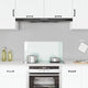 VIDAXL FRAGE SEMBLE KITCHE 80x40 cm gehärtetes Glas weiß