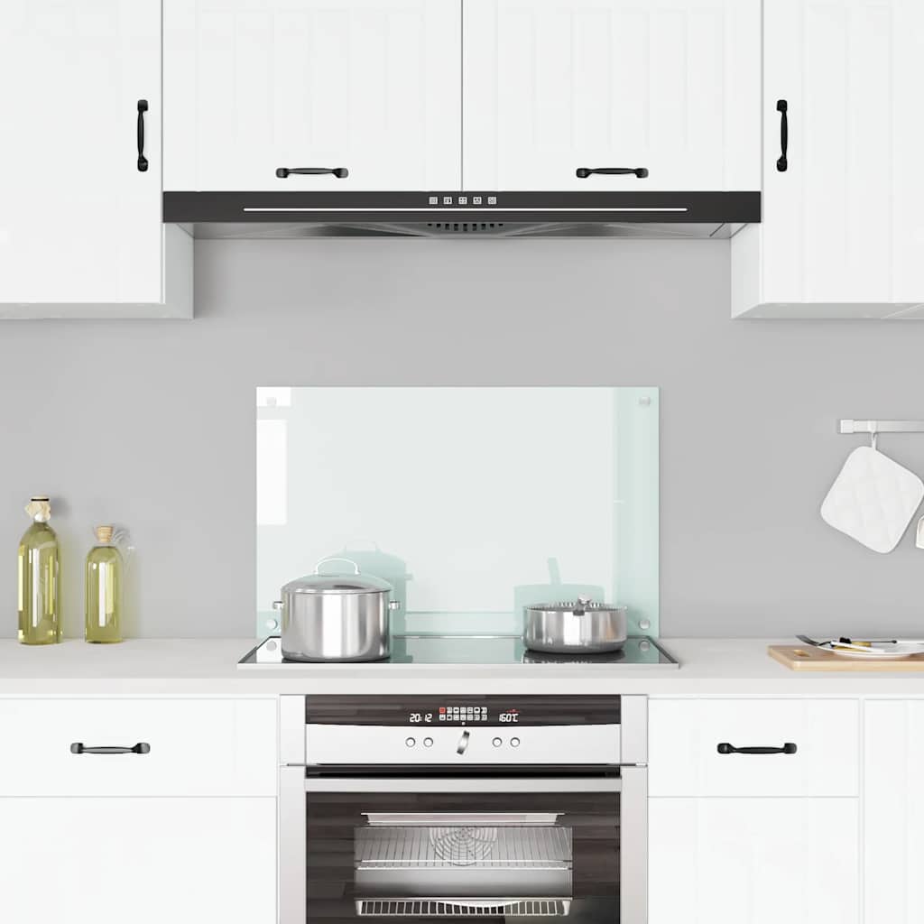 VIDAXL FRAGE SEMBLE KITCHE 80x50 cm gehärtetes Glas weiß