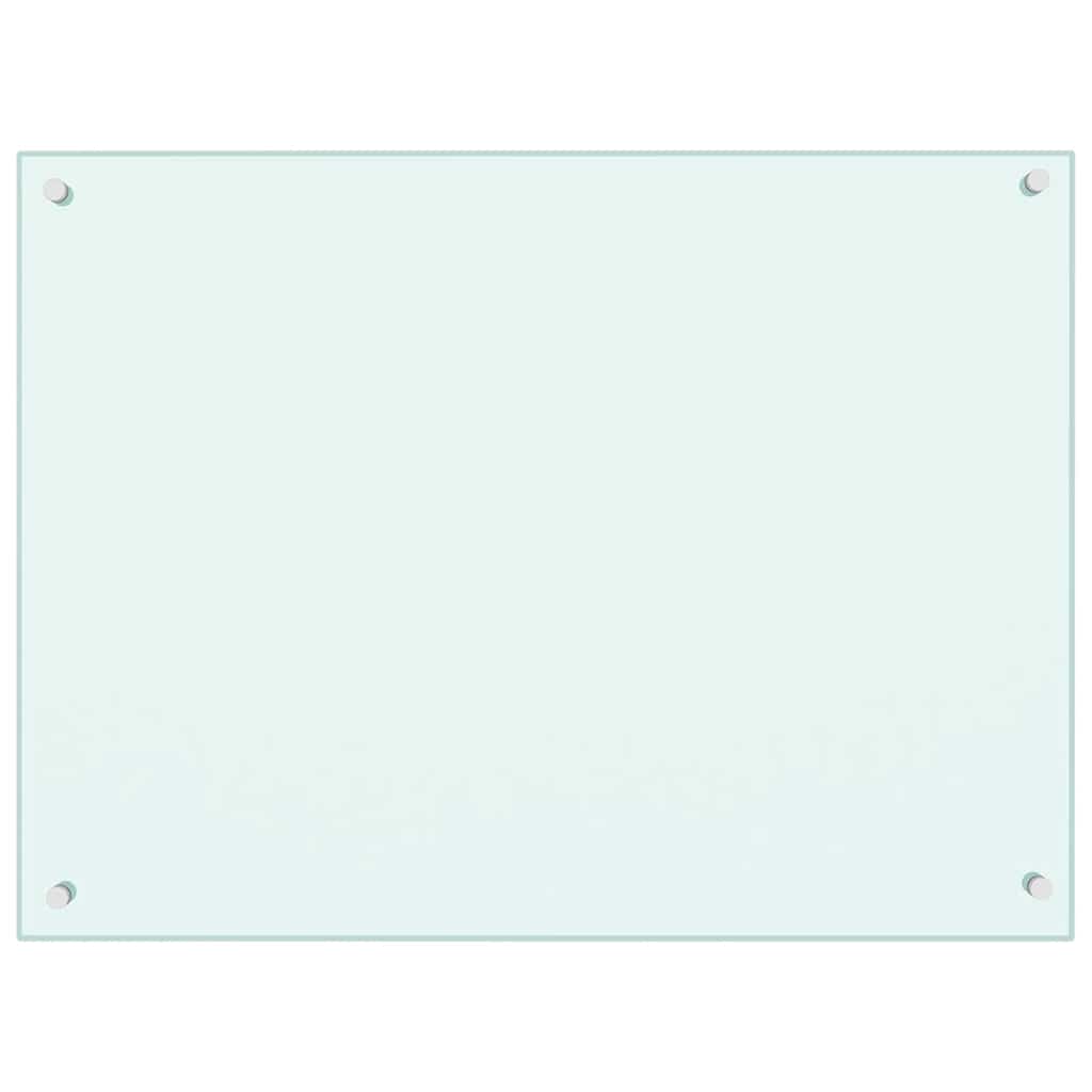 VIDAXL FRAGE SEMBORE KITCHE 80x60 cm Gebrochenes Glas weiß