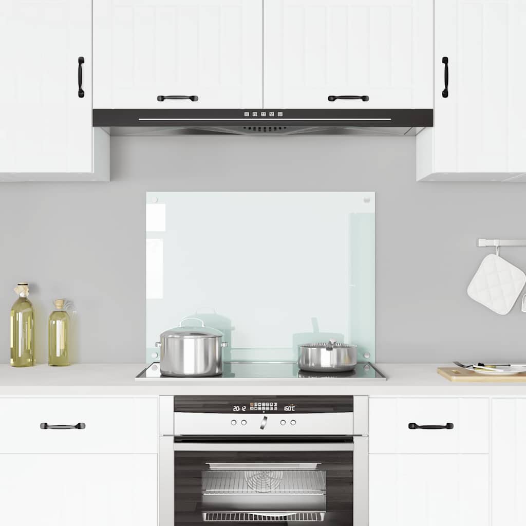 VIDAXL FRAGE SEMBORE KITCHE 80x60 cm Gebrochenes Glas weiß