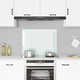VIDAXL FRAGE SEMBORE KITCHE 80x60 cm Gebrochenes Glas weiß
