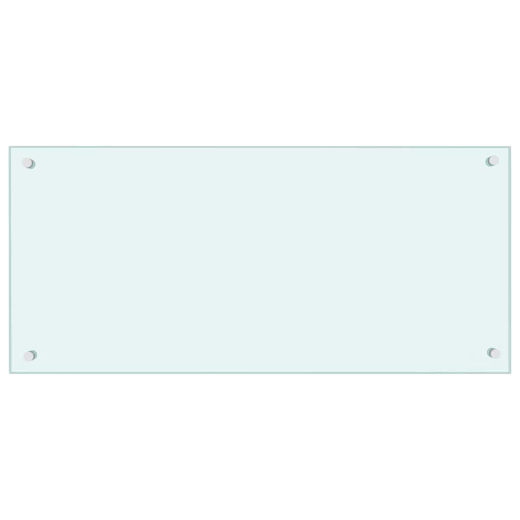 VIDAXL FRAGE SEMBORE KITCHE 90x40 cm Gebuttes Glas weiß