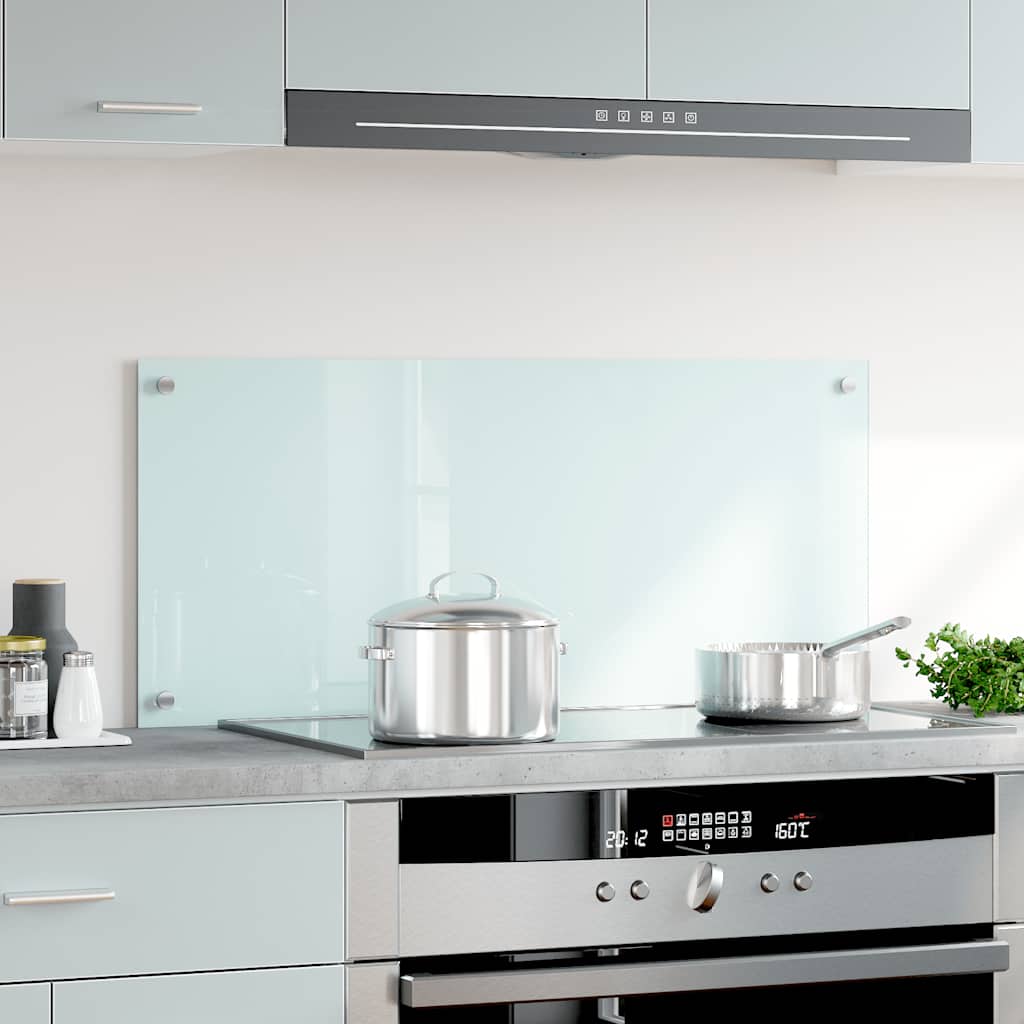 VIDAXL FRAGE SEMBORE KITCHE 90x40 cm Gebuttes Glas weiß