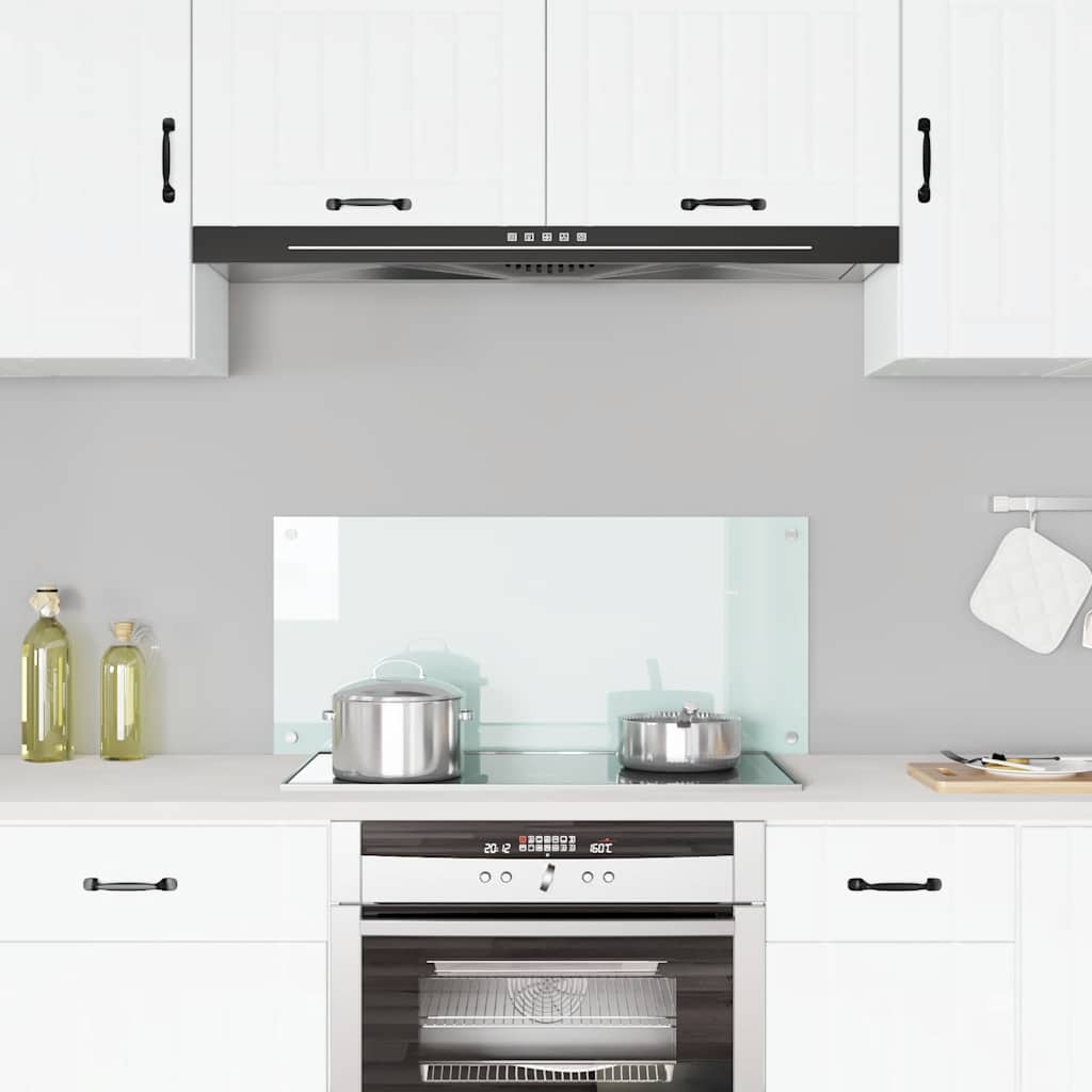 VIDAXL FRAGE SEMBORE KITCHE 90x40 cm Gebuttes Glas weiß
