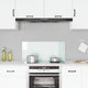 VIDAXL FRAGE SEMBORE KITCHE 90x40 cm Gebuttes Glas weiß