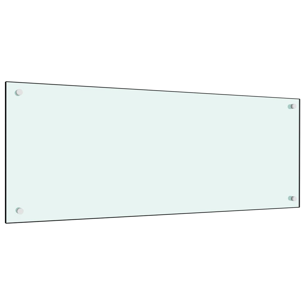 VIDAXL FRIADSBREIDE KITCHE 100x40 cm Temperiertes Glas weiß