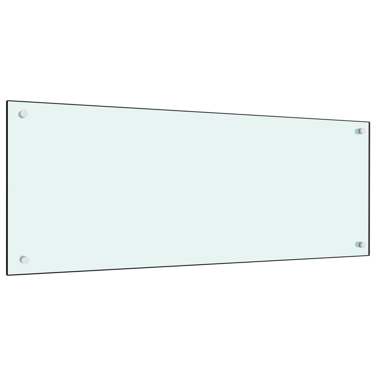 VIDAXL FRIADSBREIDE KITCHE 100x40 cm Temperiertes Glas weiß
