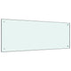 VIDAXL FRIADSBREIDE KITCHE 100x40 cm Temperiertes Glas weiß