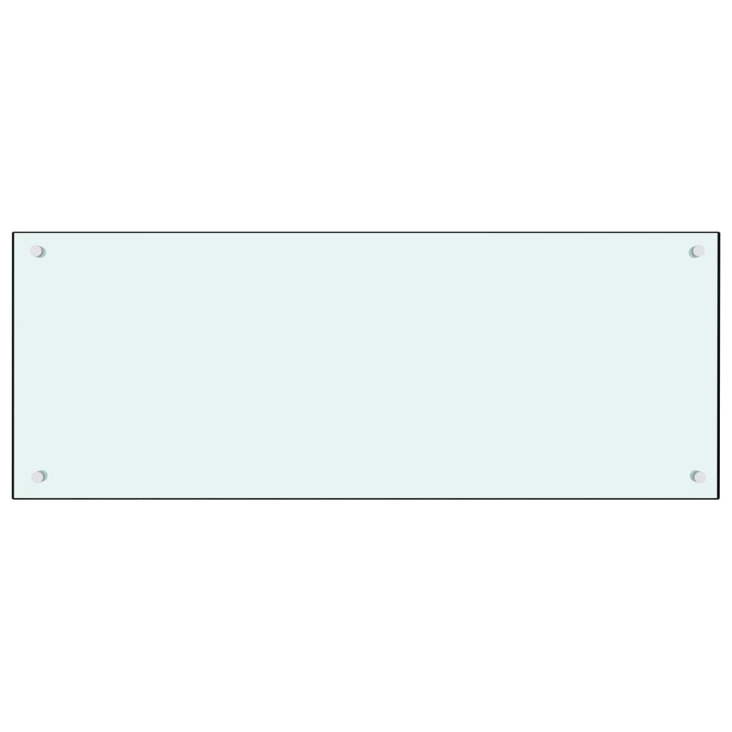 VIDAXL FRIADSBREIDE KITCHE 100x40 cm Temperiertes Glas weiß