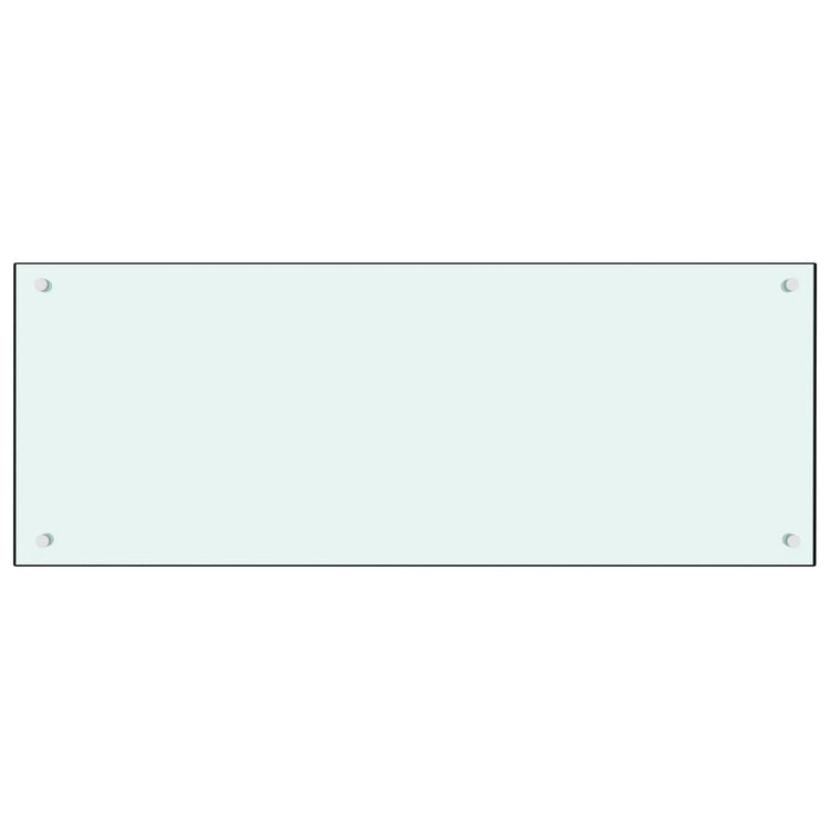 VIDAXL FRIADSBREIDE KITCHE 100x40 cm Temperiertes Glas weiß