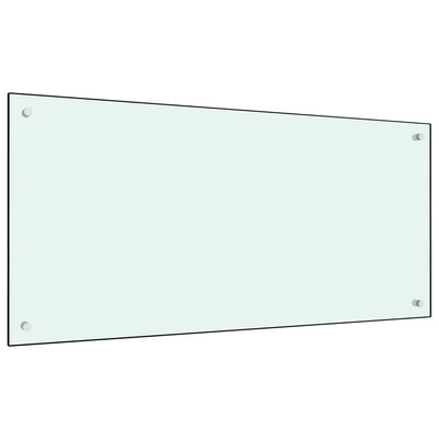 VIDAXL FRAGE SEMBLE KITCHE 100x50 cm gehärtetes Glas weiß
