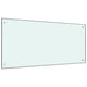 VIDAXL FRAGE SEMBLE KITCHE 100x50 cm gehärtetes Glas weiß