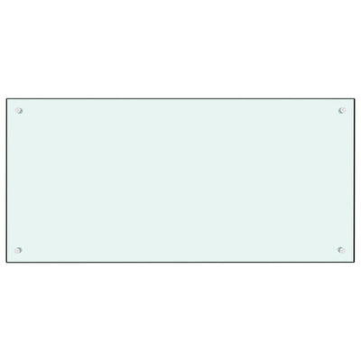VIDAXL FRAGE SEMBLE KITCHE 100x50 cm gehärtetes Glas weiß
