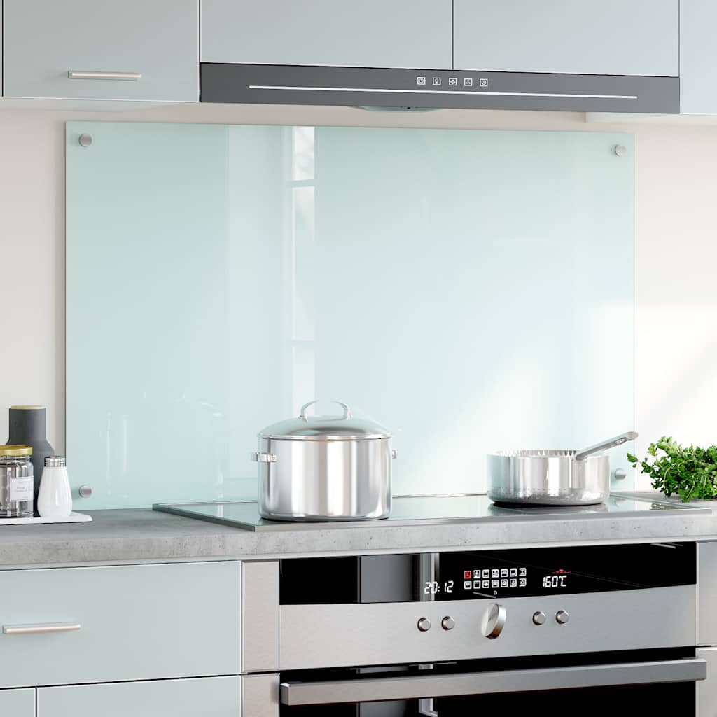 VIDAXL FRIADSBREIDE KITCHE 100x60 cm Temperiertes Glas weiß