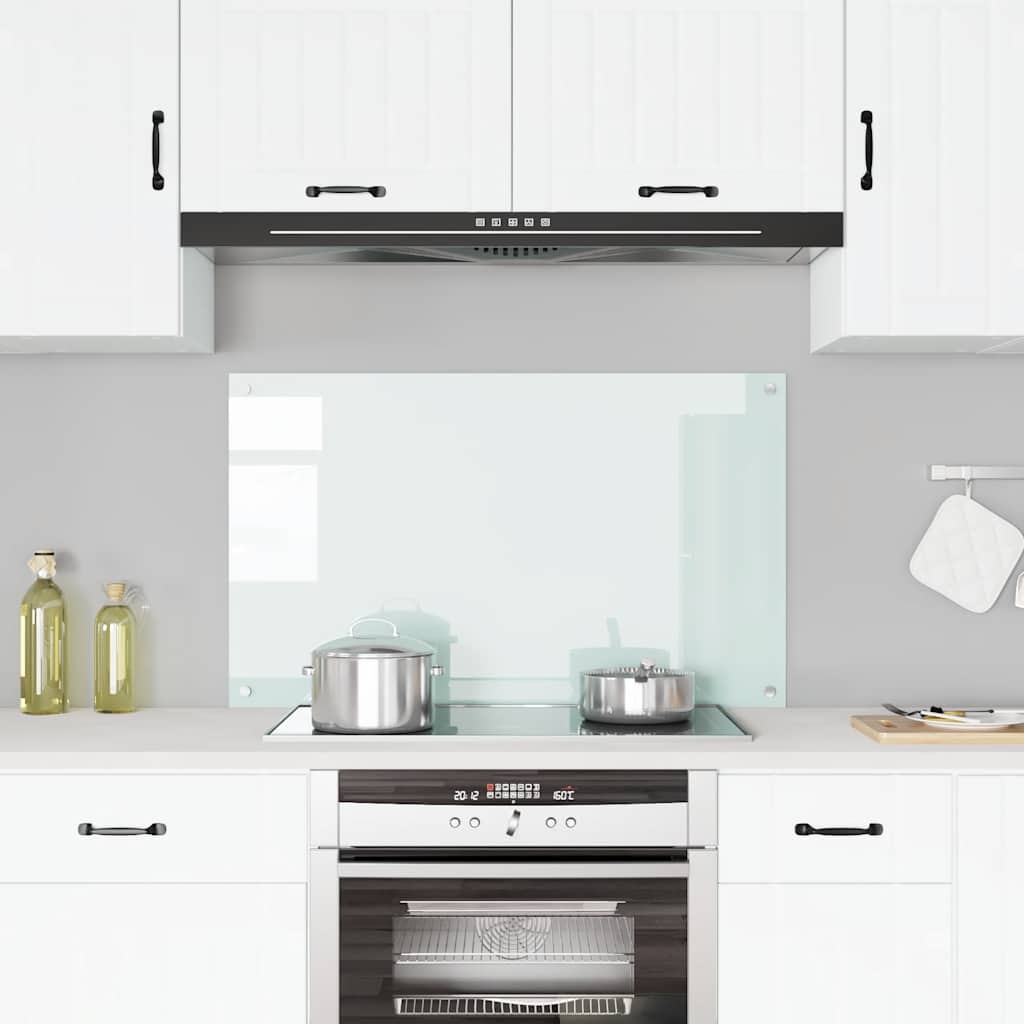 VIDAXL FRIADSBREIDE KITCHE 100x60 cm Temperiertes Glas weiß