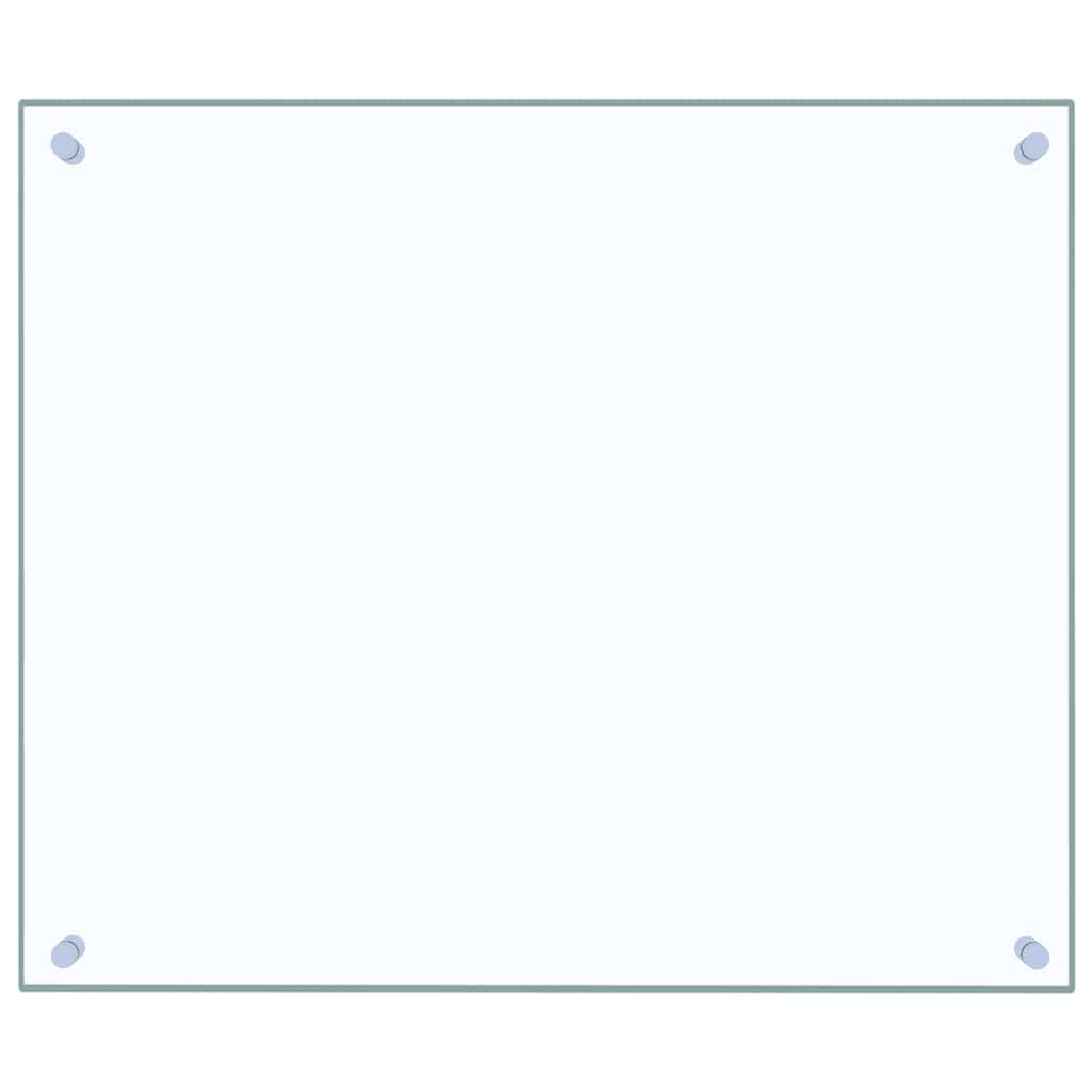 VIDAXL FRAGE SREBEN KITCHE 70x60 cm Teralglas transparent