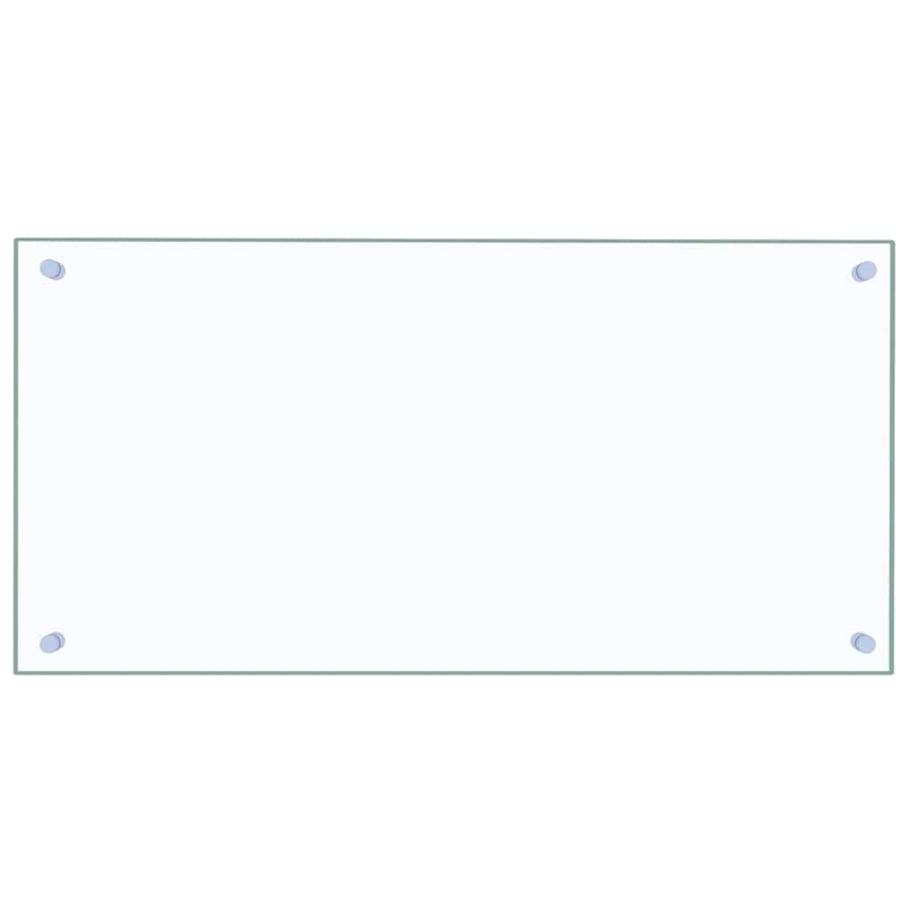 VIDAXL FRAGE SREBEN KITCHE 80x40 cm teral glas transparent