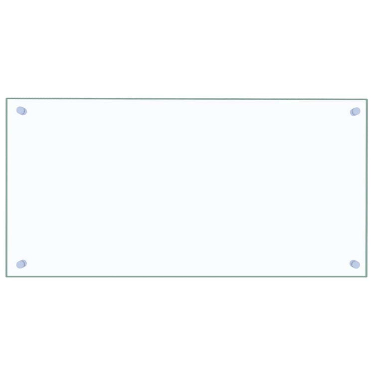 VIDAXL FRAGE SREBEN KITCHE 80x40 cm teral glas transparent