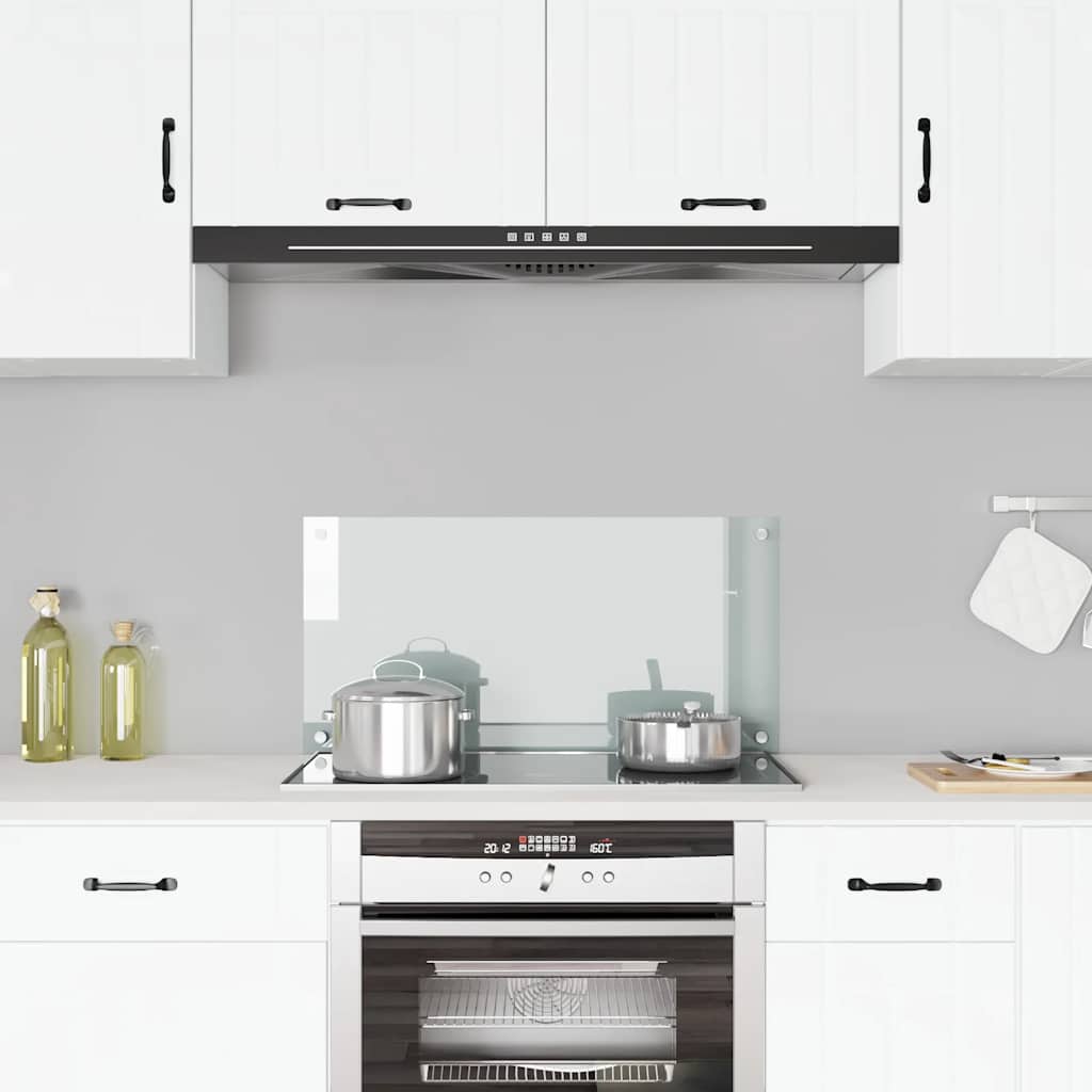 VIDAXL FRAGE SREBEN KITCHE 80x40 cm teral glas transparent
