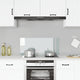 VIDAXL FRAGE SREBEN KITCHE 90x40 cm gehärtetes Glas transparent