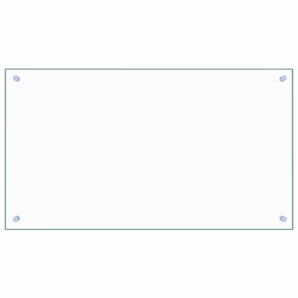 VIDAXL FRAGE SEMBLE KITCHE 90x50 cm gehärtetes Glas transparent