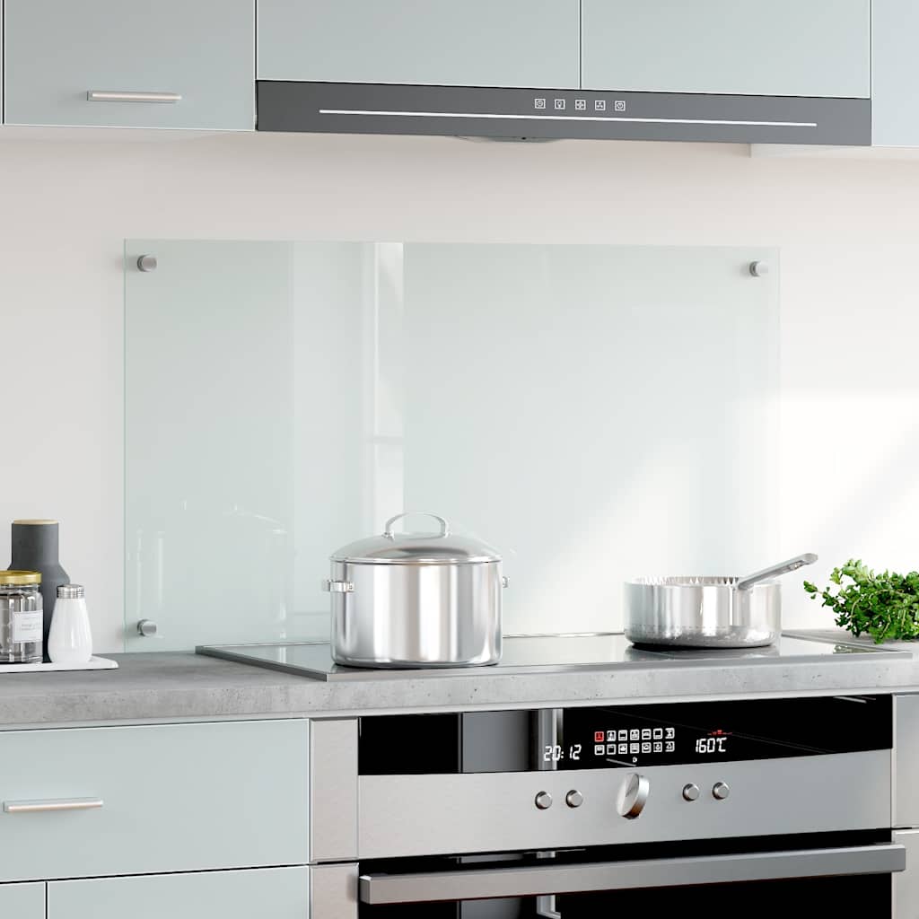VIDAXL FRAGE SEMBLE KITCHE 90x50 cm gehärtetes Glas transparent