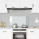 VIDAXL FRAGE SEMBLE KITCHE 90x50 cm gehärtetes Glas transparent