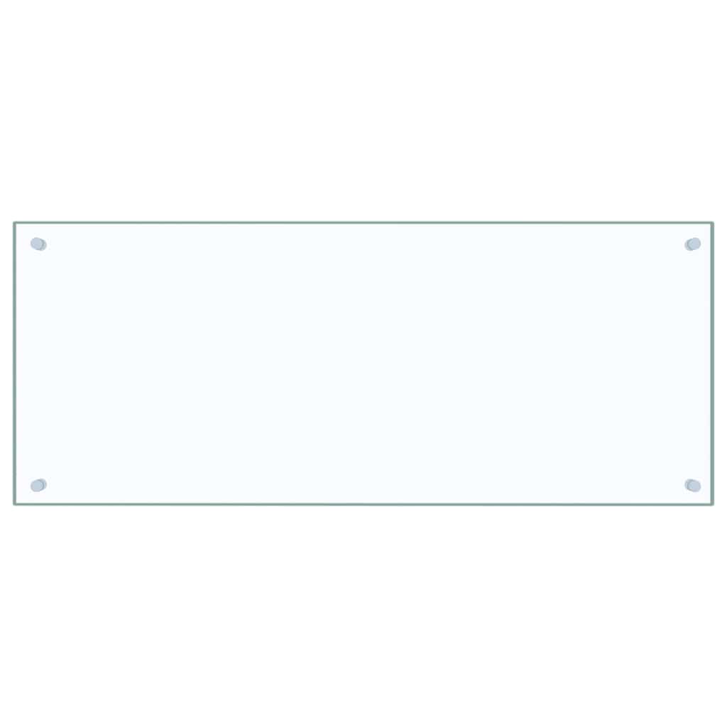 VIDAXL FRAGE SREBEN KITCHE 100x40 cm teral glas transparent