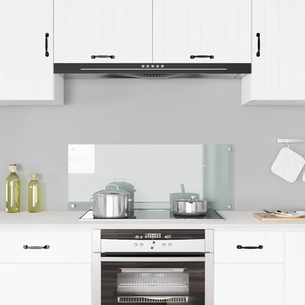 VIDAXL FRAGE SREBEN KITCHE 100x40 cm teral glas transparent
