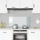 VIDAXL FRIADSBREIDE KITCHE 100x50 cm gehärtetes Glas transparent