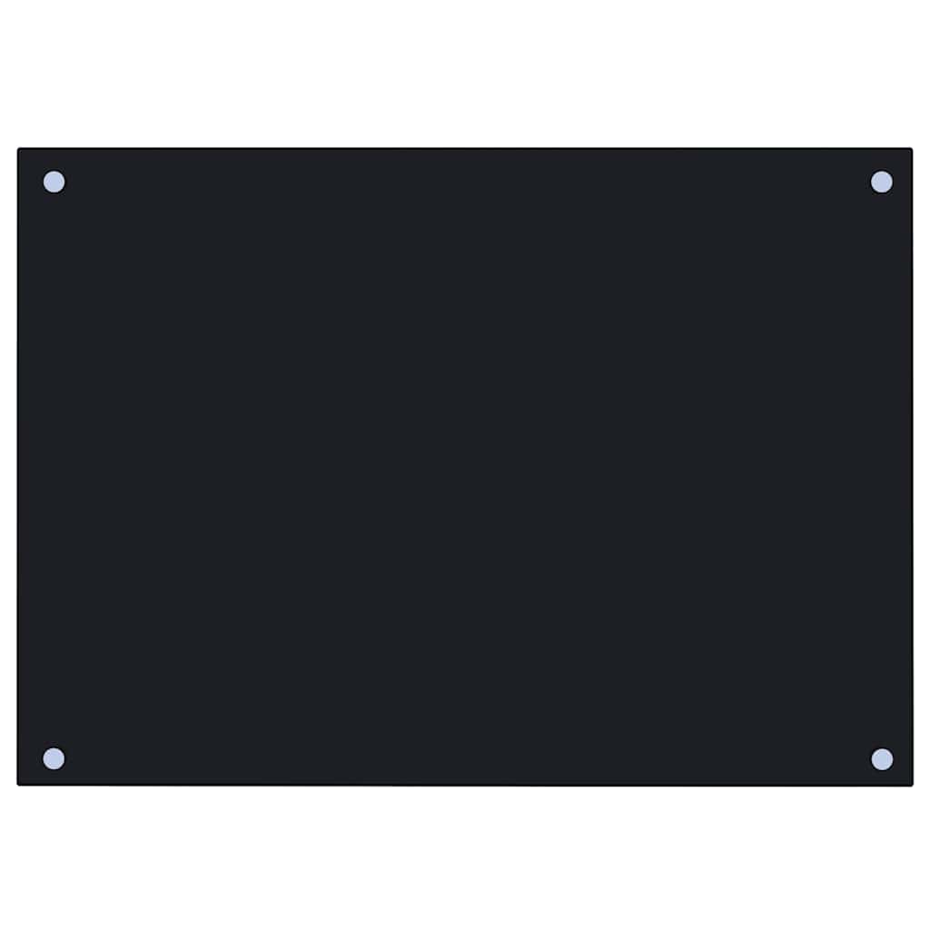 VIDAXL FRIADSEMINDE KITCHE 70x50 cm termin glaglas schwarz
