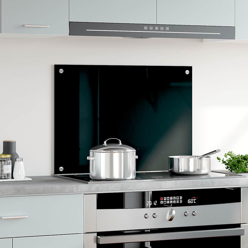 VIDAXL FRIADSEMINDE KITCHE 70x50 cm termin glaglas schwarz