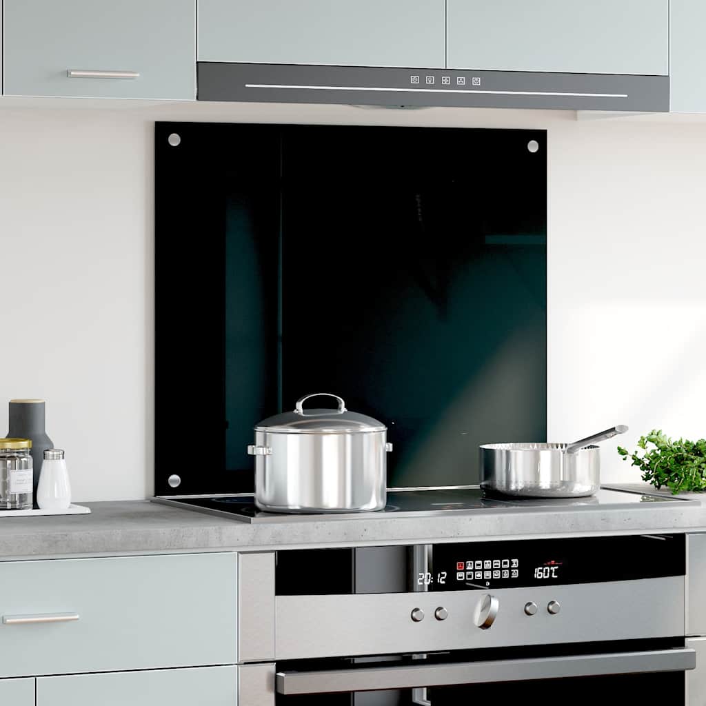 VIDAXL FRIADSEIM KITCHE 70x60 cm Terminglas schwarz