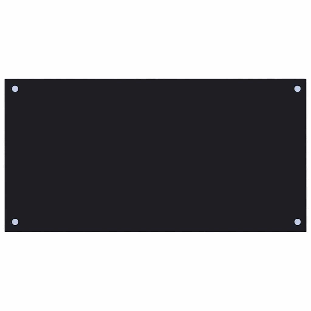 VIDAXL FRIADSEMINGEN KITCHE 80x40 cm termin Glas schwarz