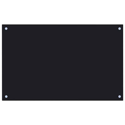 VIDAXL FRAGE SERBORK KITCHE 80x50 cm gehärtetes Glas schwarz