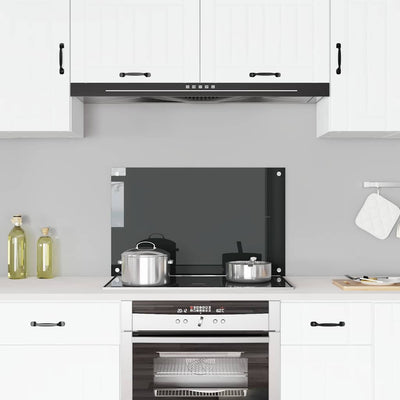 VIDAXL FRAGE SERBORK KITCHE 80x50 cm gehärtetes Glas schwarz