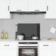 VIDAXL FRAGE SERBORK KITCHE 80x50 cm gehärtetes Glas schwarz