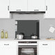 VIDAXL FRAGE SREBEN KITCHE 80x60 cm Terminglas schwarz