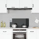 VIDAXL FRAGE SEMBLE KITCHE 90x40 cm gehärtetes Glas schwarz