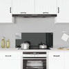 VIDAXL FRIADSEIM KITCHE 100x40 cm termin Glas schwarz