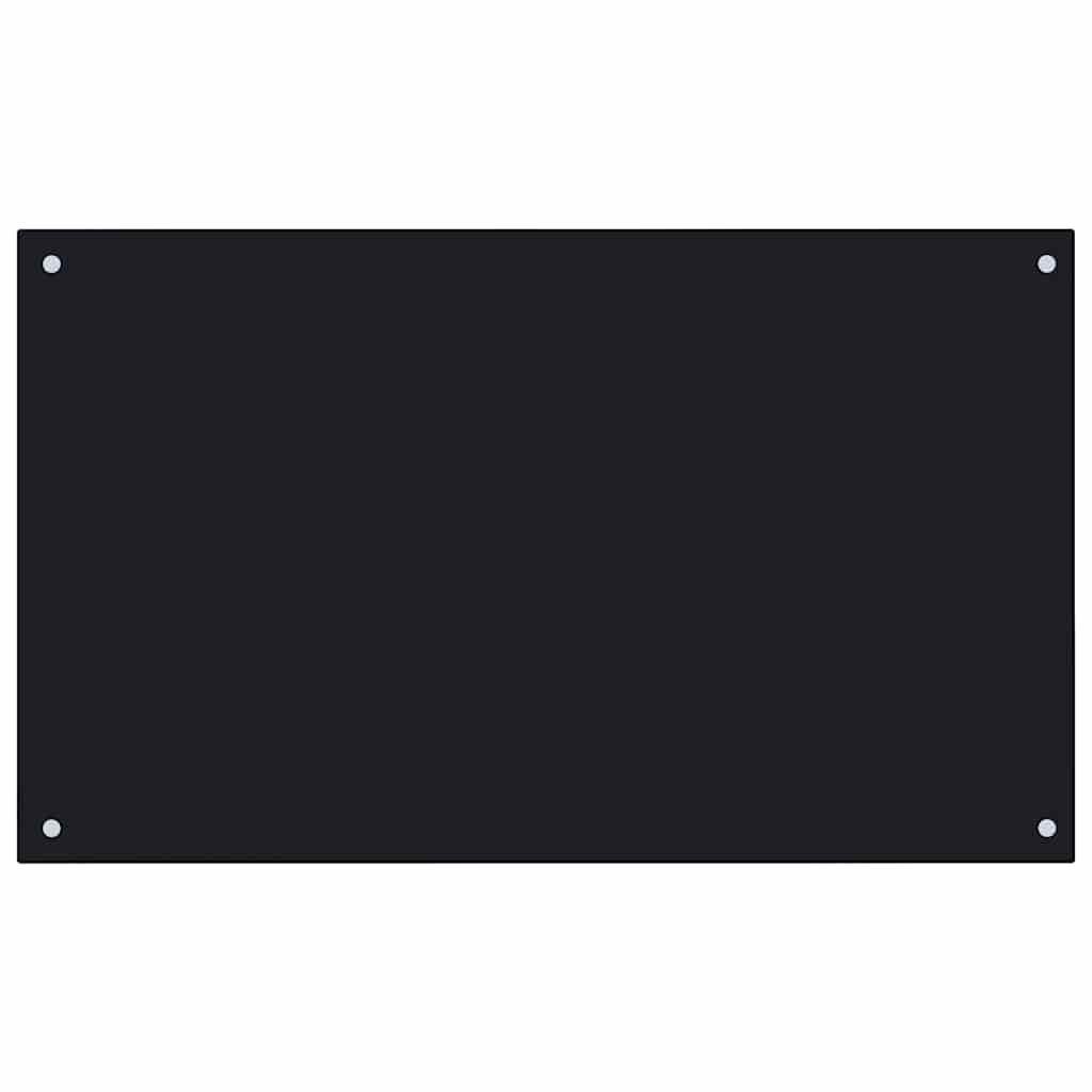 VIDAXL FRAGE SEMBORE KITCHE 100x60 cm termin glaglas schwarz